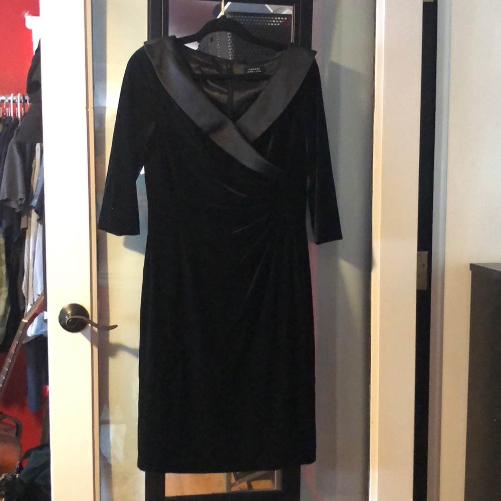 Velvet black dress
